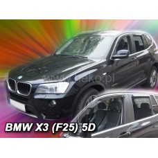 Вітровики на BMW X3 F25 2010-2018 Heko вставні під ущільнювач