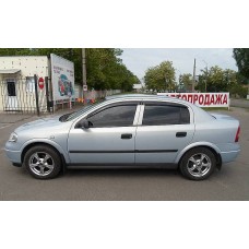 Вітровики на Opel Astra G 1998-2003 HB/Sedan Кобра Тюнинг накладні