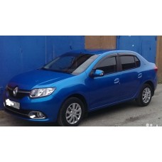 Вітровики на Renault Logan від 2013 Sedan Кобра Тюнинг накладні