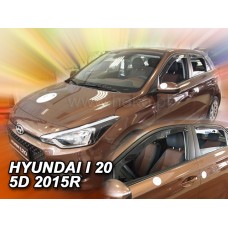 Вітровики на Hyundai i20 від 2015 Heko вставні під ущільнювач