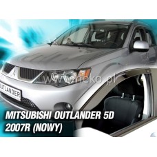 Вітровики на Mitsubishi Outlander XL 2007-2012 Heko вставні під ущільнювач