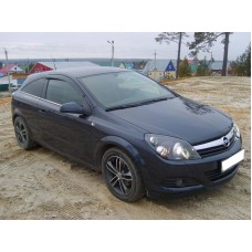Вітровики на Opel Astra H 2004-2009 передні 3-ех дверный Кобра Тюнинг накладні