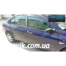 Вітровики на Renault Megane 2003-2008 передні Heko вставні під ущільнювач