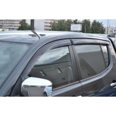 Вітровики на Mitsubishi L-200 2006-2015 Кобра Тюнинг накладні