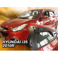 Вітровики на Hyundai ix35 2010-2015 Heko вставні під ущільнювач