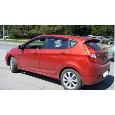 Вітровики на Hyundai Accent 2010-2017 HB Кобра Тюнинг накладні