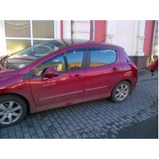 Вітровики на Peugeot 308 від 2007 HB Кобра Тюнинг накладні
