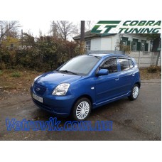 Вітровики на Kia Picanto 2004-2011 Кобра Тюнинг накладні