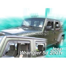 Вітровики на Jeep Wrangler від 2007 Heko вставні під ущільнювач