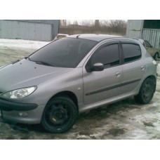 Вітровики на Peugeot 206 1998-2005 передні 3-ех дверный Кобра Тюнинг накладні