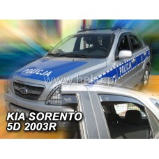 Вітровики на Kia Sorento 2002-2009 Heko вставні під ущільнювач