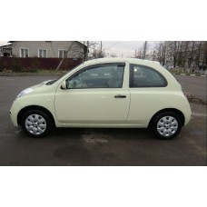 Вітровики на Nissan Micra K12 2003-2010 передні 3-ех дверный Кобра Тюнинг накладні