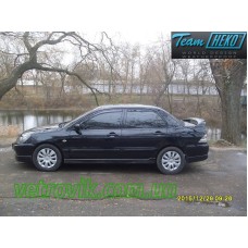 Вітровики на Mitsubishi Lancer 2003-2007 Sedan Heko вставні під ущільнювач