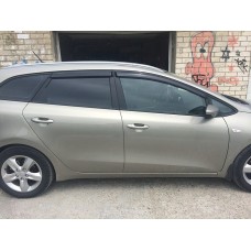 Вітровики на Kia Cee`d 2012-2018 Combi Кобра Тюнинг накладні