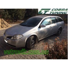 Вітровики на Nissan Primera P12 2002-2007 Combi Кобра Тюнинг накладні