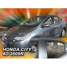 Вітровики на Honda City від 2008 Heko вставні під ущільнювач