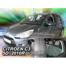 Вітровики на Citroen C3 від 2009 Heko вставні під ущільнювач