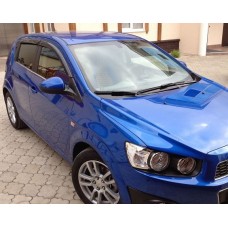 Вітровики на Chevrolet Aveo від 2011 HB Кобра Тюнинг накладні Вітровики на Chevrolet Aveo від 2011 HB Кобра Тюнинг накладні