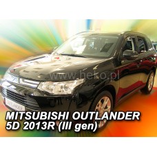 Вітровики на Mitsubishi Outlander від 2012 передні Heko вставні під ущільнювач