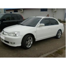 Вітровики на Honda Civic 2000-2006 Sedan Кобра Тюнинг накладні