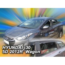Вітровики на Hyundai i30 2012-2018 Combi Heko вставні під ущільнювач
