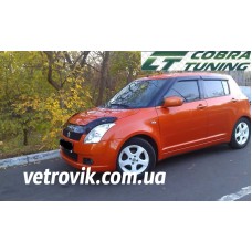 Вітровики на Suzuki Swift 2005-2011 Кобра Тюнинг накладні