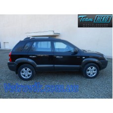 Вітровики на Hyundai Tucson 2004-2010 передні Heko вставні під ущільнювач
