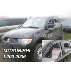 Вітровики на Mitsubishi L-200 2006-2015 Heko вставні під ущільнювач