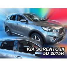 Вітровики на Kia Sorento від 2015 Heko вставні під ущільнювач