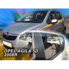 Вітровики на Opel Agila B від 2008 передні Heko вставні під ущільнювач
