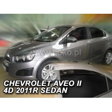 Вітровики на Chevrolet Aveo від 2011 Sedan Heko вставні під ущільнювач Вітровики на Chevrolet Aveo від 2011 Sedan Heko вставні під ущільнювач