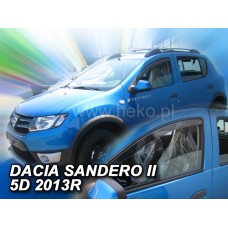 Вітровики на Renault Sandero/Stepway від 2013 передні Heko вставні під ущільнювач