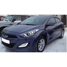 Вітровики на Hyundai i30 2012-2018 HB Кобра Тюнинг накладні