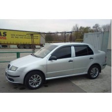 Вітровики на Skoda Fabia 1999-2007 HB/Sedan Кобра Тюнинг накладні