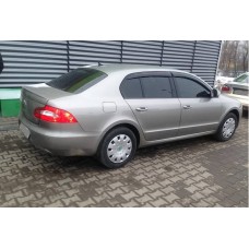 Вітровики на Skoda Superb 2008-2014 Sedan Кобра Тюнинг накладні