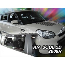 Вітровики на Kia Soul 2009-2014 Heko вставні під ущільнювач