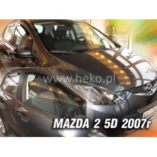 Вітровики на Mazda 2 2007-2015 Heko вставні під ущільнювач