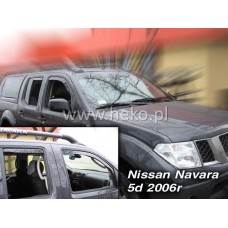 Вітровики на Nissan Navara 2004-2015 Heko вставні під ущільнювач