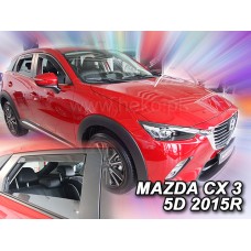 Вітровики на Mazda CX-3 від 2015 Heko вставні під ущільнювач