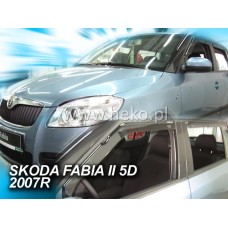 Вітровики на Skoda Fabia 2007-2014 передні Heko вставні під ущільнювач