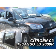 Вітровики на Citroen C3 Picasso від 2009 передні Heko вставні під ущільнювач
