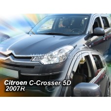 Вітровики на Citroen C-Crosser 2007-2012 Heko вставні під ущільнювач