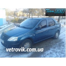 Вітровики на Renault Logan 2004-2013 передні Heko вставні під ущільнювач