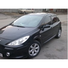 Вітровики на Peugeot 307 від 2002 Sedan/HB Кобра Тюнинг накладні