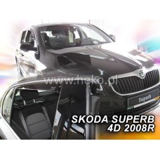 Вітровики на Skoda Superb 2008-2014 передні Heko вставні під ущільнювач