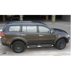 Вітровики на Mitsubishi Pajero Sport 2009-2015 Кобра Тюнинг накладні