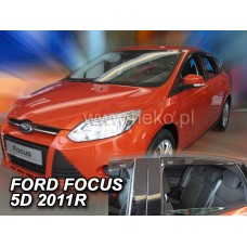 Вітровики на Ford Focus 2011-2019 Sedan/HB Heko вставні під ущільнювач