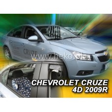 Вітровики на Chevrolet Cruze від 2009 Sedan Heko вставні під ущільнювач Вітровики на Chevrolet Cruze від 2009 Sedan Heko вставні під ущільнювач