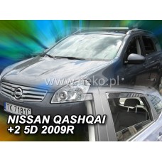 Вітровики на Nissan Qashqai +2 2008-2013 Heko вставні під ущільнювач