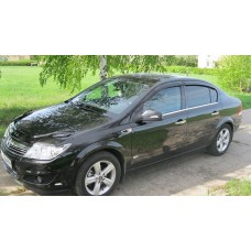 Вітровики на Opel Astra H 2004-2009 Sedan Кобра Тюнинг накладні